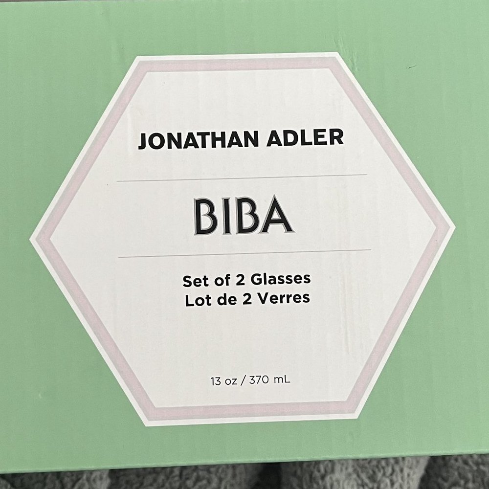 Jonathan Adler Ribbed Glasses (Set of 2)